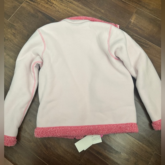 Uniqlo kids pink fluffy fleece jacket - Picture 3 of 4